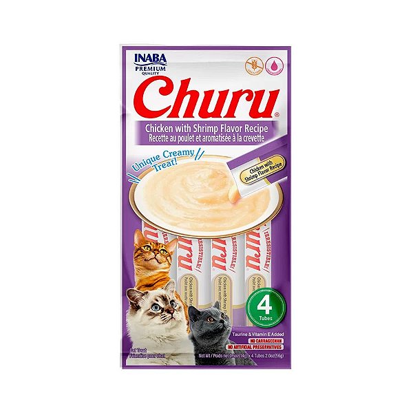 Churu Frango Com Camarão com 4 Saches