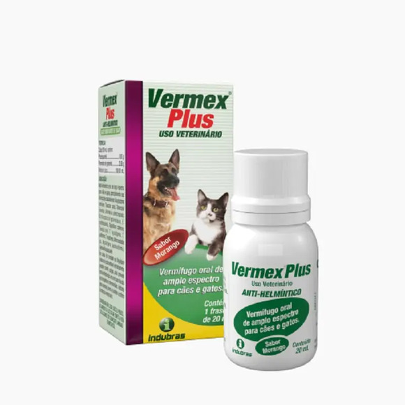 Vermífugo Vermex Plus Morango 20ml