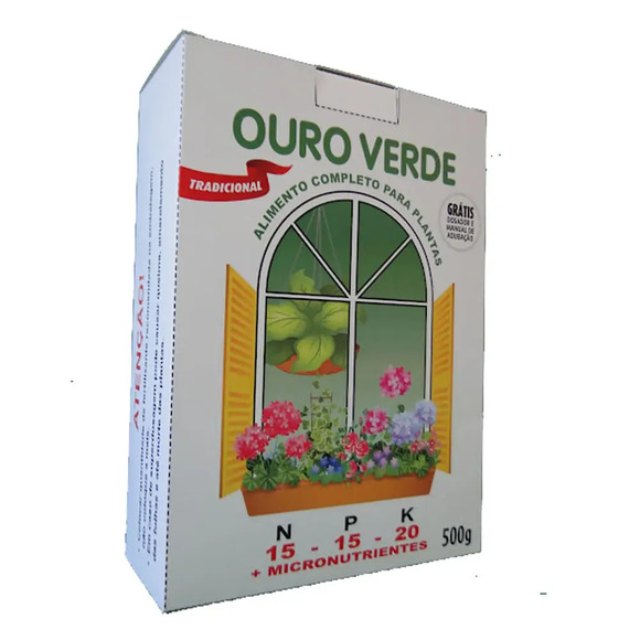 Fertilizante Ouro Verde NPK 15-15-20 500 g