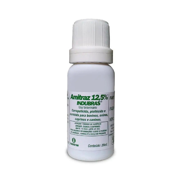 Amitraz 12,5% Indubras 20Ml Único