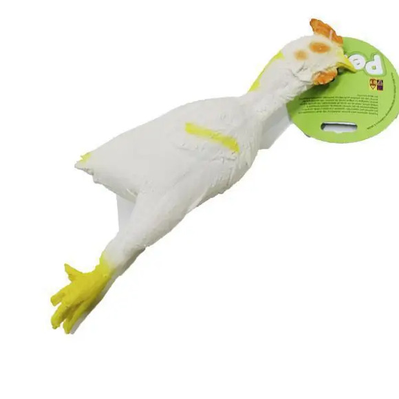Brinquedo Pet Frango Látex De Apertar 35 Cm Único