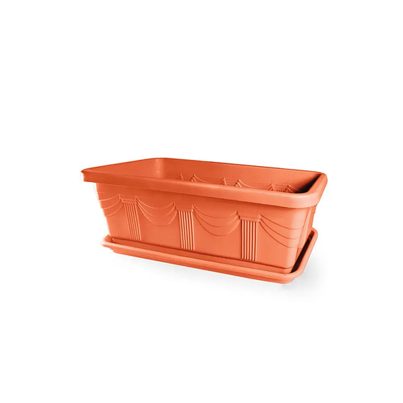 Jardineira Plástica Romano Cerâmica Nutriplan 35 cm