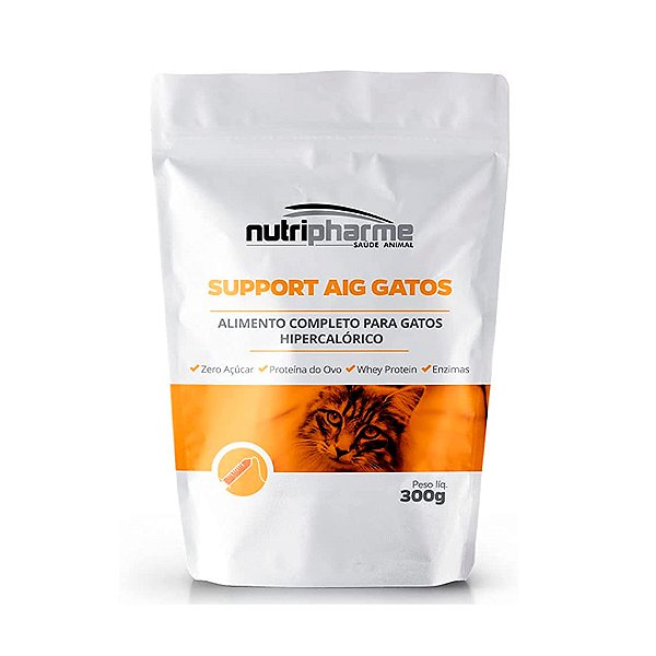 Alimento Support Aig Gatos Hipercalórico Nutripharme 300 G