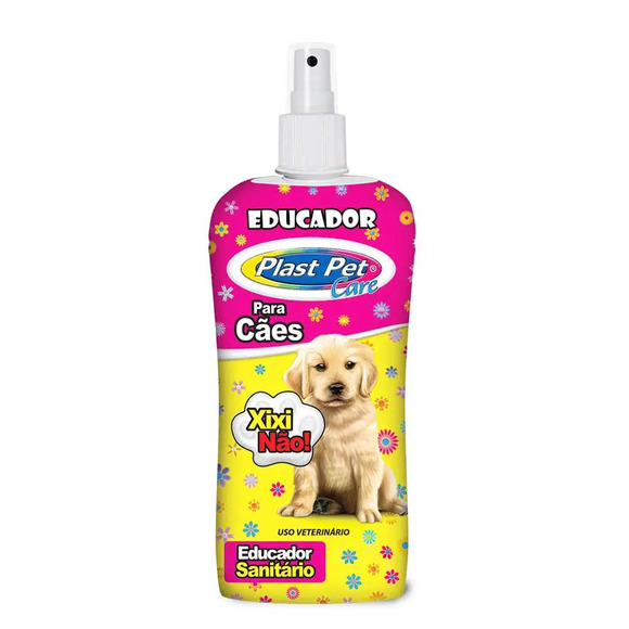 Kit Plast Pet Adestrador Xixi Pode 500ml + Não Pode 20ml Único