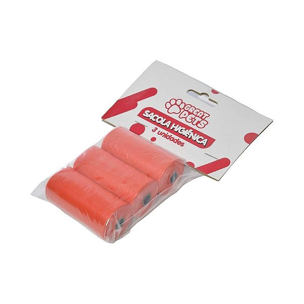 Sacola Higiênica Kit C/ 4 Un Vermelha
