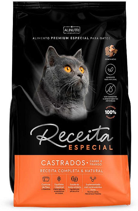 Receita Especial Gatos Castrados Ad Carne/frango 10,1kg