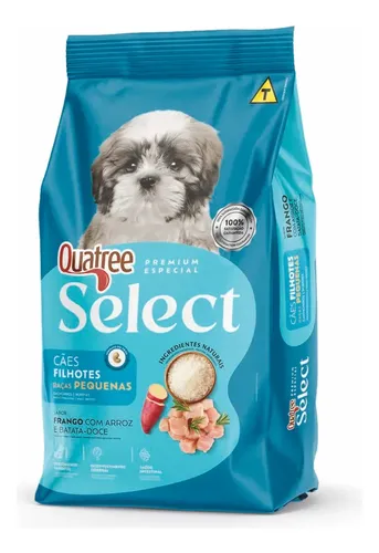 Ração Quatree select cães filhotes de raças pequenas