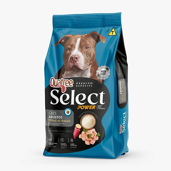 Ração Quatree Select Power Adulto Todas As Racas 15kg