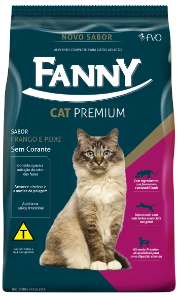 Ração Fanny Cat Frango E Peixe 25 Kg
