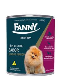 Ração Úmida em Lata Pate Fanny Caes Adulto Figado E Frango 280gr