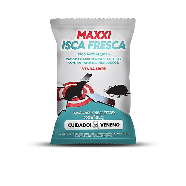 Raticida Maxxi Isca Fresca 50gr