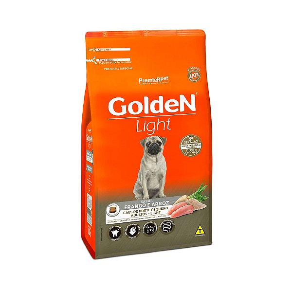 Golden Cães adulto raças pequenas light