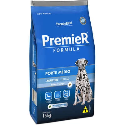 Ração Premier Cães Adultos Raças Médias 15kg