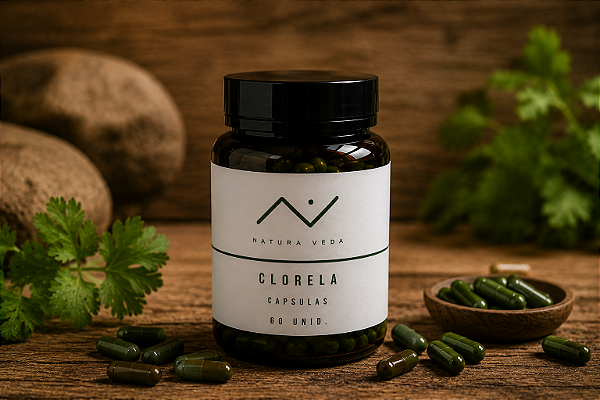 Clorela em capsulas - 60 unidades - pura