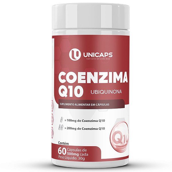 Coenzima Q10 200mg 60 Cápsulas - Unicaps