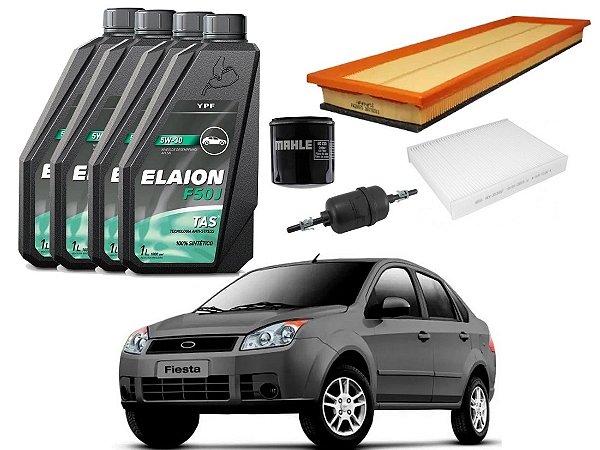 KIT TROCA DE FILTROS CABINE FORD FIESTA SEDAN 1.0 1.6 2007 A 2010