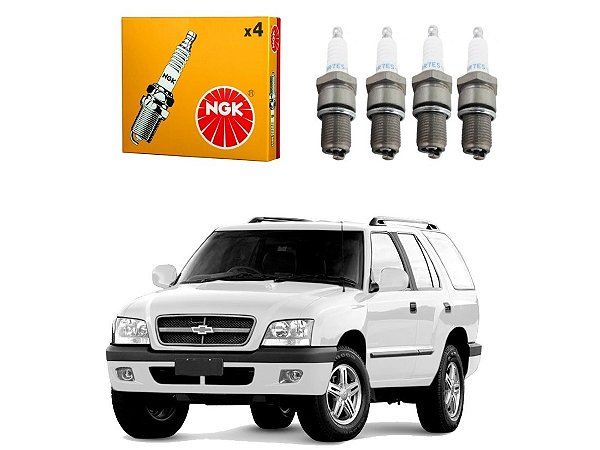 JOGO VELAS IGNIÇÃO NGK CHEVROLET BLAZER 2.4 8V 2007 A 2009