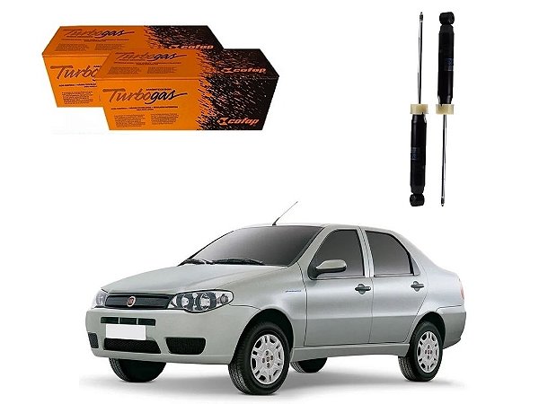 PAR AMORTECEDOR TRASEIRO COFAP FIAT SIENA 1.0 1.3 1.4 1.8 2004 A 2009