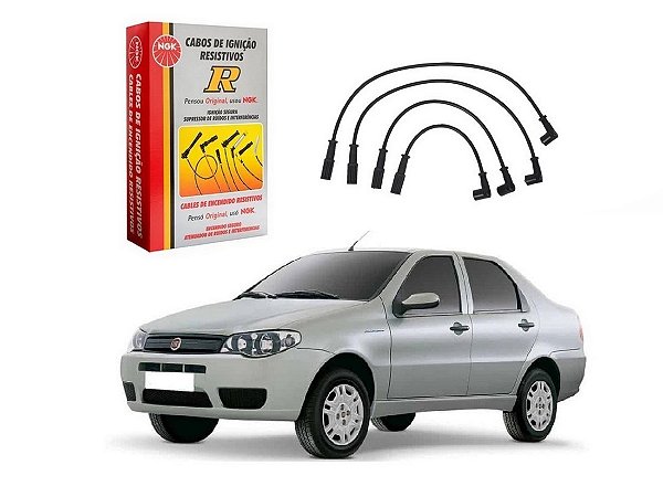 CABO DE VELA NGK FIAT SIENA TETRAFUEL 1.4 8V 2006 A 2008