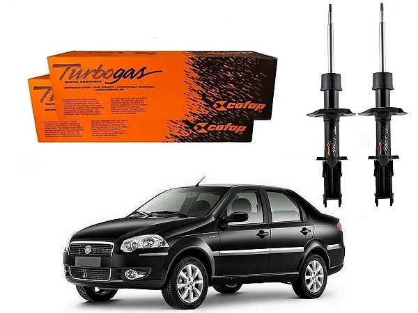 PAR AMORTECEDOR DIANTEIRO COFAP ORIGINAL FIAT SIENA 1.0 1.4 1.8 2010 A 2012