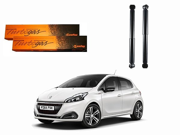 PAR AMORTECEDOR TRASEIRO COFAP ORIGINAL PEUGEOT 208 1.6 2013 A 2019
