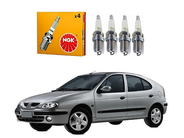 JOGO VELAS IGNIÇÃO NGK RENAULT MEGANE 1.6 16V 1998 A 2003