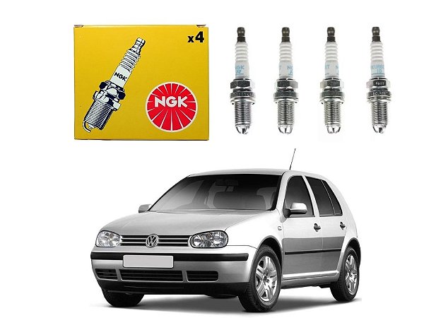 JOGO VELAS IGNIÇÃO NGK VOLKSWAGEN GOLF 1.8 20V 150CV 1998 A 2005