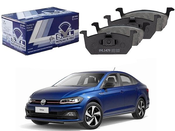 PASTILHA FREIO DIANTEIRA SYL ORIGINAL VOLKSWAGEN VIRTUS GTS 1.4  2020 A 2022