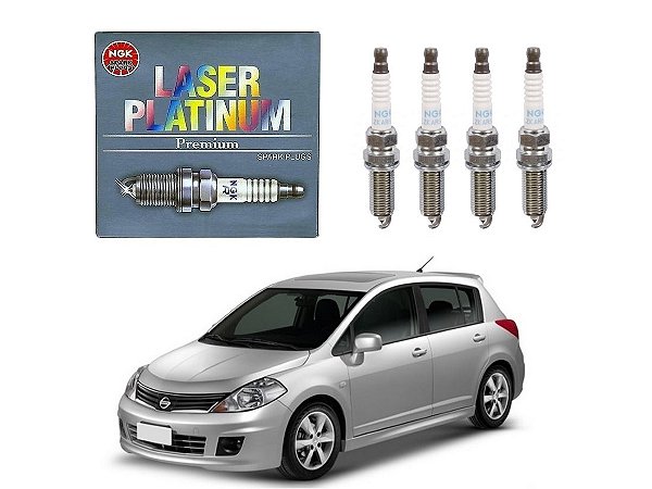 KIT VELA NGK BOBINA NISSAN TIIDA 1.8 16V 2008 A 2013