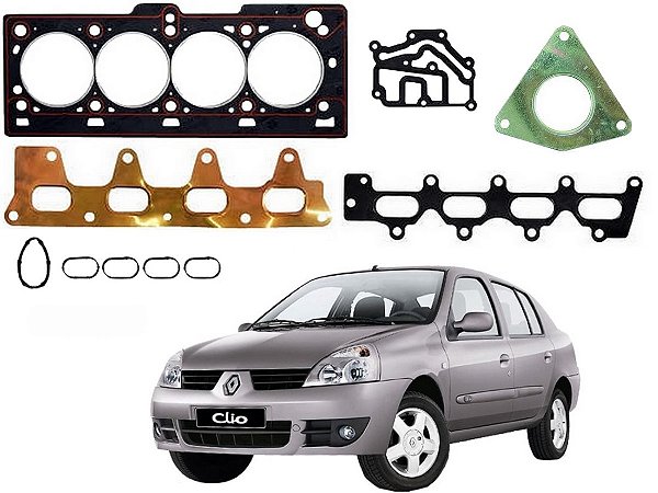 JOGO JUNTA CABEÇOTE SABO RENAULT CLIO SEDAN 1.6 16V 2003 A 2007