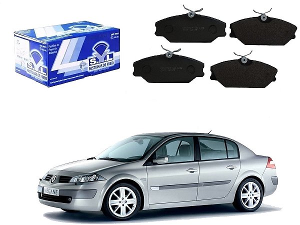 PASTILHA FREIO DIANTEIRA SYL RENAULT MEGANE SEDAN 1.6 2.0 2007 A 2013