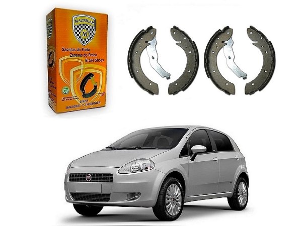 SAPATA DE FREIO MAZZICAR ORIGINAL FIAT PUNTO 1.8 2008 A 2010