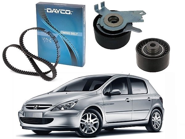 KIT CORREIA DENTADA TENSOR DAYCO ORIGINAL PEUGEOT 307 2.0 2002 A 2006