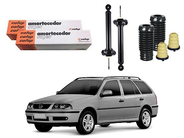 KIT AMORTECEDOR TRASEIRO COFAP VOLKSWAGEN PARATI G3 1.0 1.6 1.8 2.0 2001 A 2005