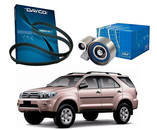 KIT CORREIA DENTADA TENSOR DAYCO SKF ORIGINAL TOYOTA HILUX SW4 3.0 2005 A 2011