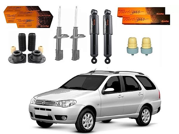 KIT AMORTECEDOR DIANTEIRO TRASEIRO COFAP ORIGINAL FIAT PALIO WEEKEND 1.4 2005 A 2012