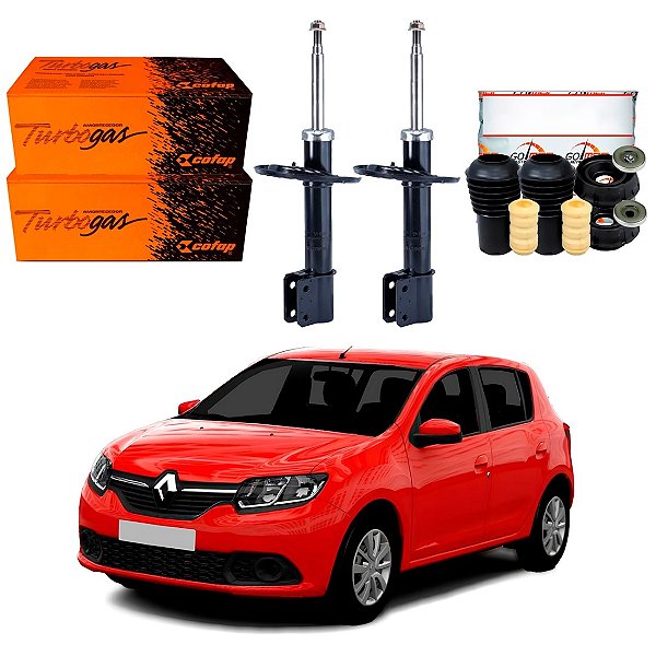 KIT AMORTECEDOR DIANTEIRO COFAP ORIGINAL RENAULT SANDERO 1.0 1.6 2014 A 2019