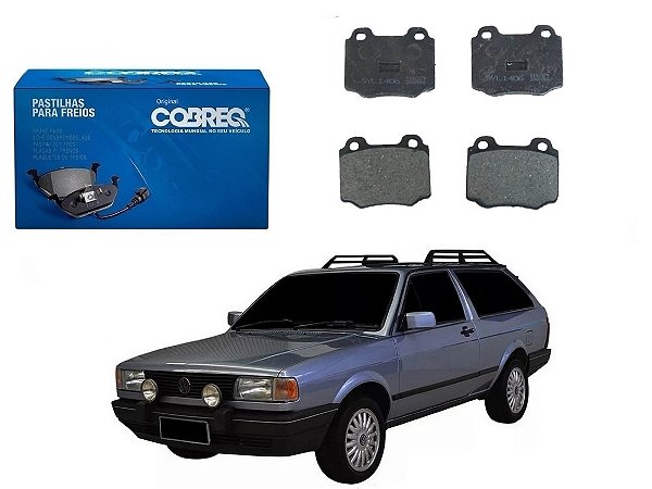 PASTILHA FREIO DIANTEIRA COBREQ ORIGINAL VOLKSWAGEN PARATI 1.6 1994 A 1995