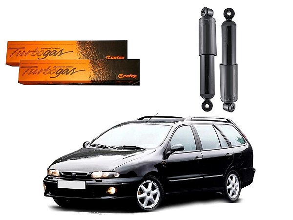PAR AMORTECEDOR TRASEIRO COFAP FIAT MAREA WEEKEND 2.0 1998 A 2007