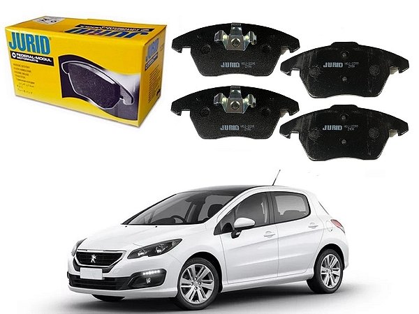 PASTILHA FREIO DIANTEIRA JURID PEUGEOT 308 1.6 THP 2016 A 2019