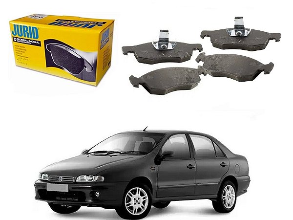 PASTILHA FREIO DIANTEIRA JURID FIAT MAREA 2.0 1998 A 2001