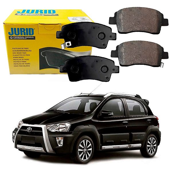 PASTILHA FREIO DIANTEIRA JURID ORIGINAL TOYOTA ETIOS CROSS 1.5 2014 A 2020