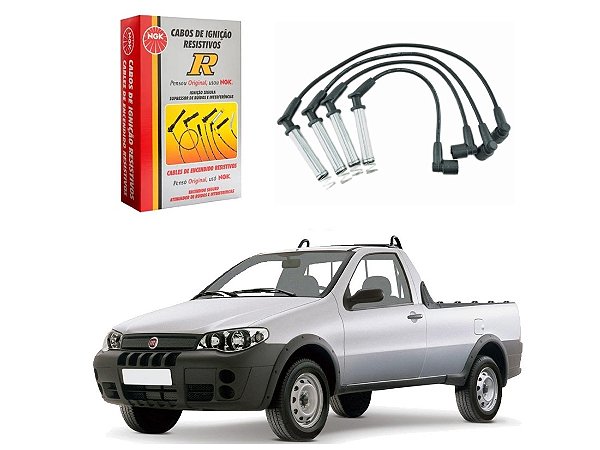 CABO DE VELA NGK FIAT STRADA 1.8 8V 2003 A 2010