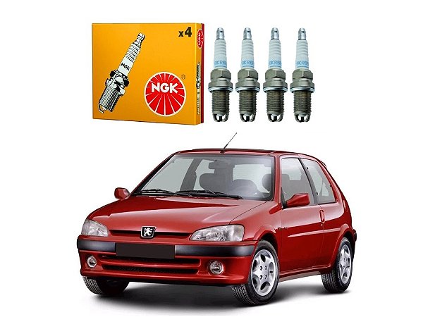 JOGO VELAS IGNIÇÃO NGK PEUGEOT 106 1.4 1995 A 2001