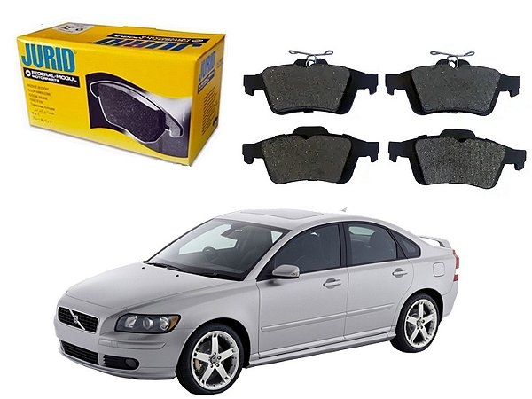 PASTILHA FREIO TRASEIRO JURID VOLVO S40 2.5 2001 A 2004