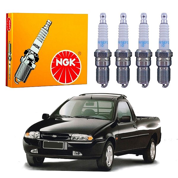 JOGO VELAS IGNIÇÃO NGK FORD COURIER 1.3 1997 A 1999