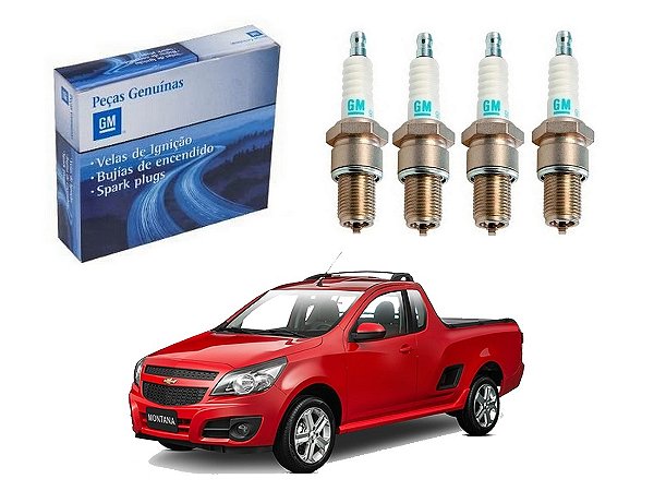 JOGO VELAS ORIGINAL CHEVROLET MONTANA 1.4 2011 A 2019