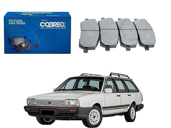 PASTILHA FREIO DIANTEIRA COBREQ ORIGINAL VOLKSWAGEN QUANTUM 1.8 2.0 1985 A 1988