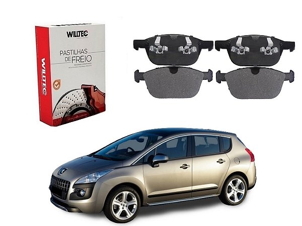 PASTILHA FREIO DIANTEIRA WILLTEC PEUGEOT 3008 1.6 2010 A 2019
