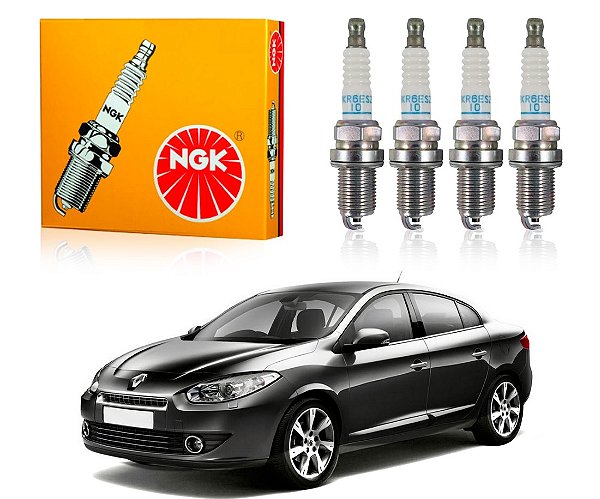 JOGO VELAS IGNIÇÃO NGK RENAULT LOGAN 1.6 16V 2007 A 2013
